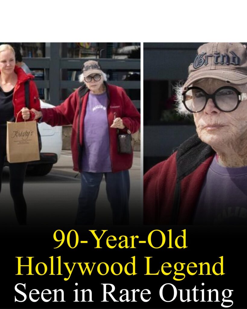 90-Year-Old Hollywood Legend Seen in Rare Outing