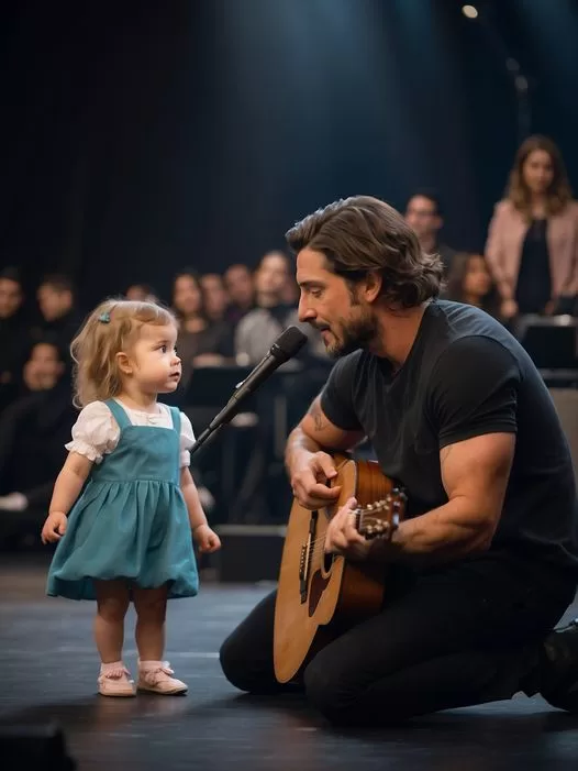 A superstar asks a little girl to sing. Seconds later, the girl brought the entire hall to its feet