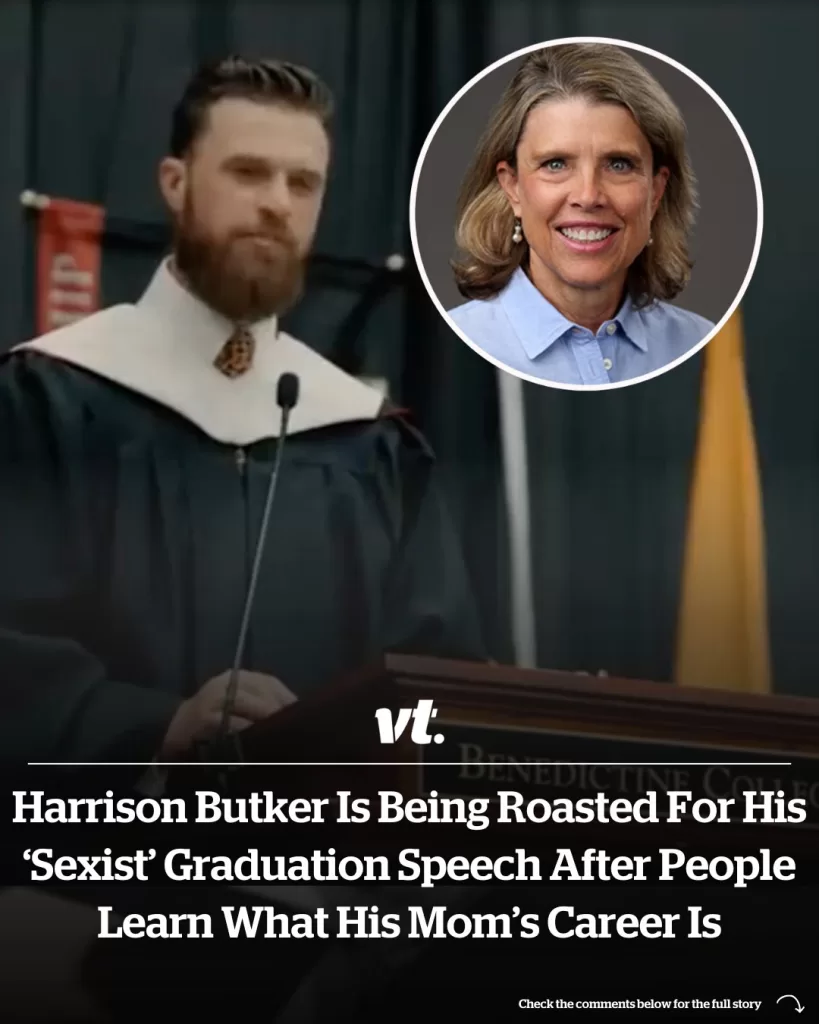 Harrison Butker is being roasted for his ‘sexist’ graduation speech after people learn what his mom’s career is