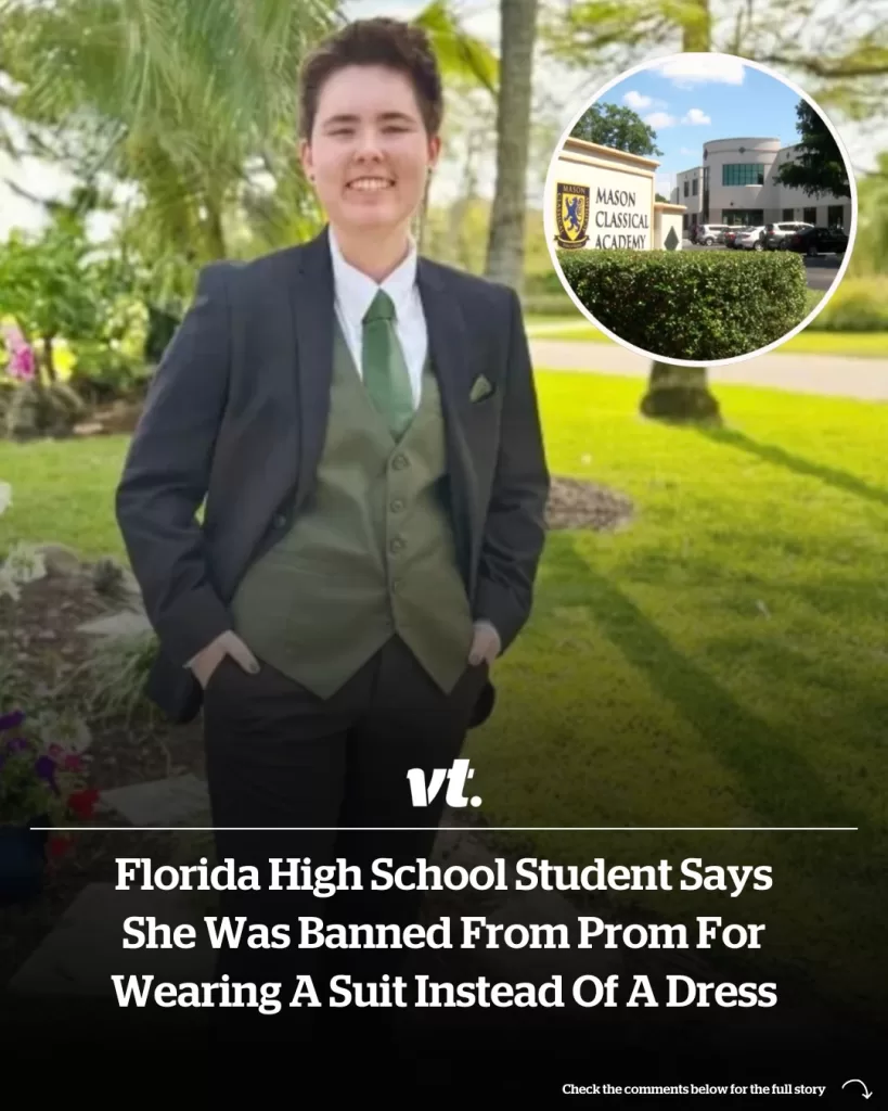 Florida high school student says she was banned from prom for wearing a suit instead of a dress