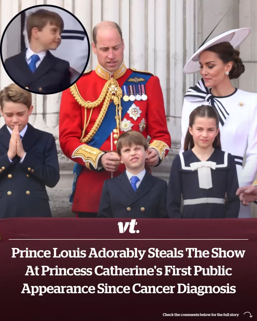 PRINCE LOUIS ADORABLY STEALS THE SHOW AT PRINCESS CATHERINE’S FIRST PUBLIC APPEARANCE SINCE CANCER DIAGNOSIS