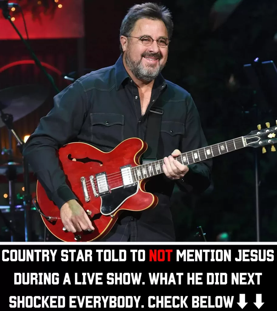 Country star Vince Gill was instructed not to sing about Jesus so this is how he resonded