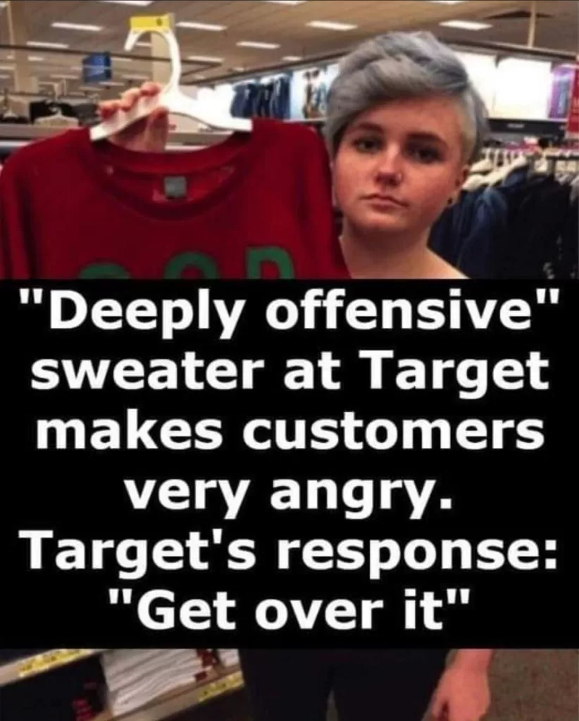 Sweater At Target Labeled ‘Deeply Offensive’ Target Responds: Get Over It