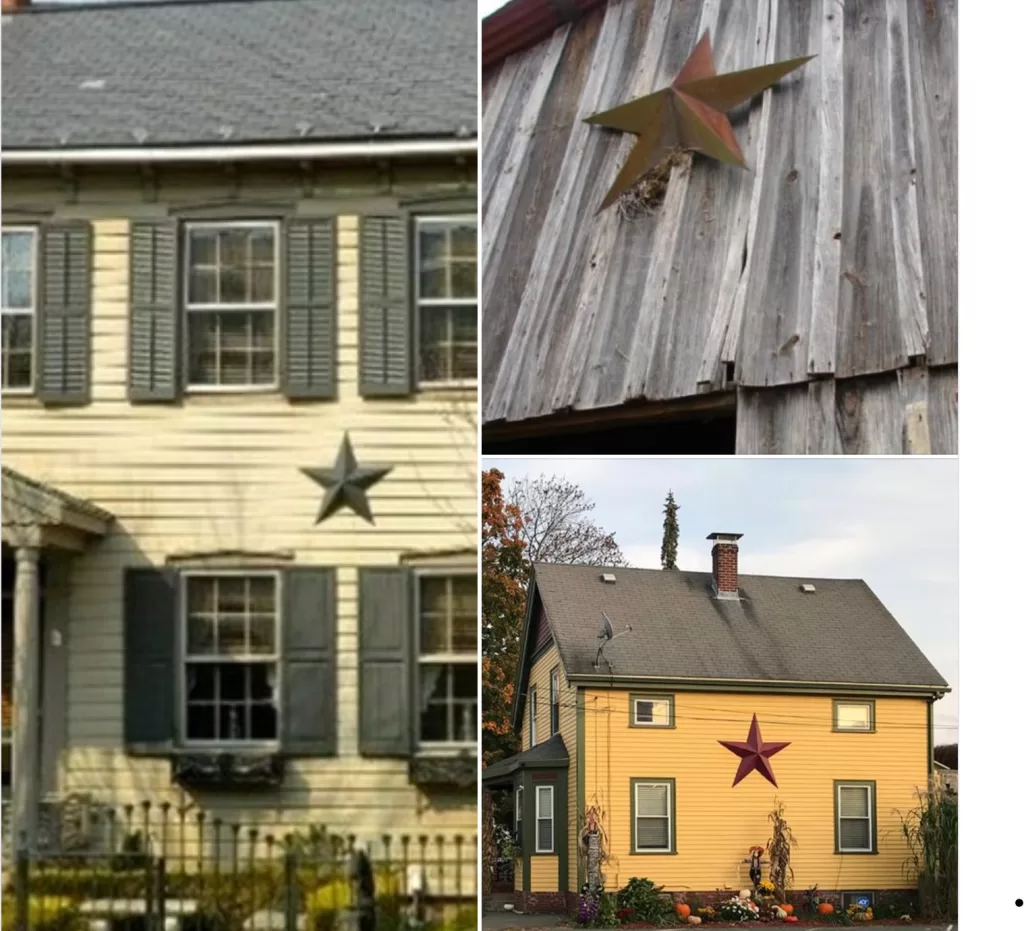 If you see a house or barn with a star on it, this is what it means