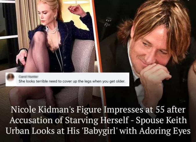 Nicole Kidman’s Body Amazes at 55 after Accusation of Starving Herself – Spouse Looks at Her with Adoring Eyes