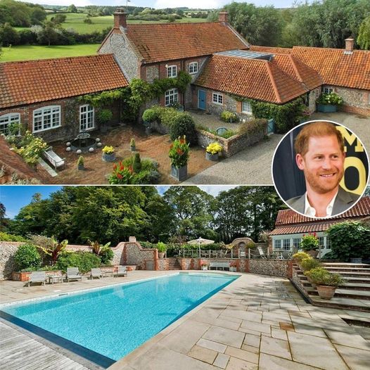 A HOME FIT FOR THE PARTY PRINCE: HARRY CONSIDERS BUYING A £3.6 MILLION MANSION FEATURING A SWIMMING POOL COMPLETE WITH A TERRACE AND BAR, AND NO NEIGHBORS TO DISTURB.