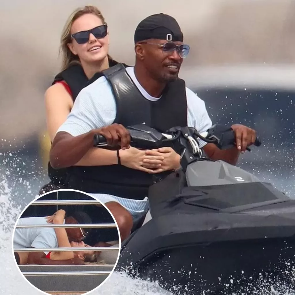 Jamie Foxx, 56, showed his affection for his new lover, 22, as they relaxed on a luxury yacht and explored the ocean by jet ski in Cannes ‎