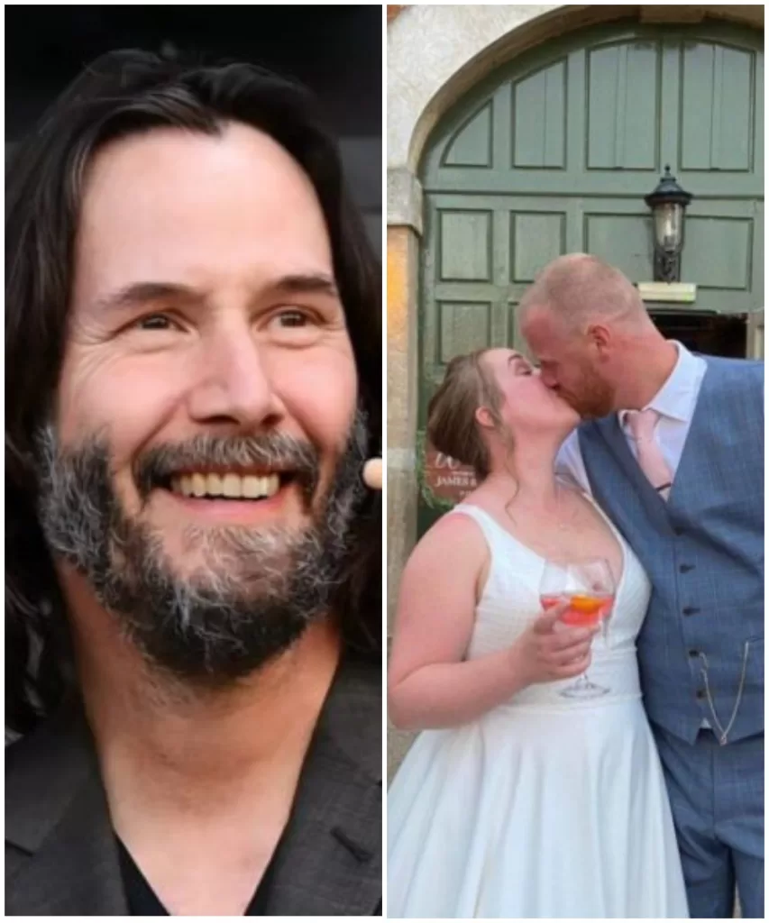 Keanu Reeves made a memorable surprise at the wedding of complete strangers