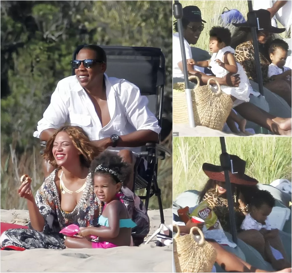 Captured Beyoncé And Jay-Z Enjoy Sweet Moments From Family Picnic With Twins Sir And Rumi