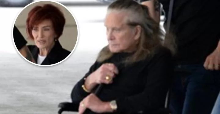 Ozzy Osbourne looks frail in LA with wife Sharon – after she said his health has delayed their move to England