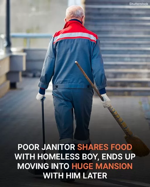 Poor Janitor Shares Food with Homeless Boy, Ends up Moving into Huge Mansion with Him Later – Story of the Day