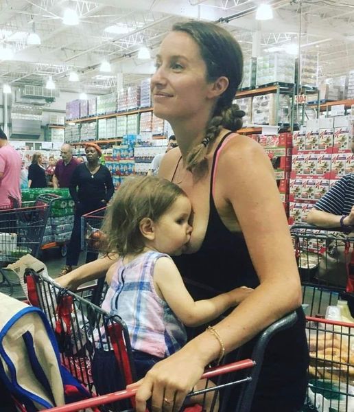 Mom Shares Costco Breastfeeding Photo and Speaks Out Against Backlash