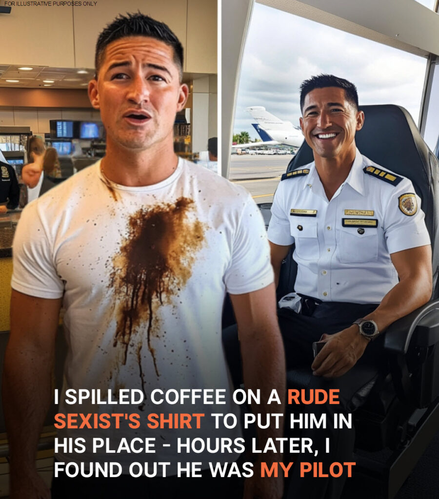 Flight Attendant Spilled Coffee On Man And Is Shocked To Learn He Is The Pilot