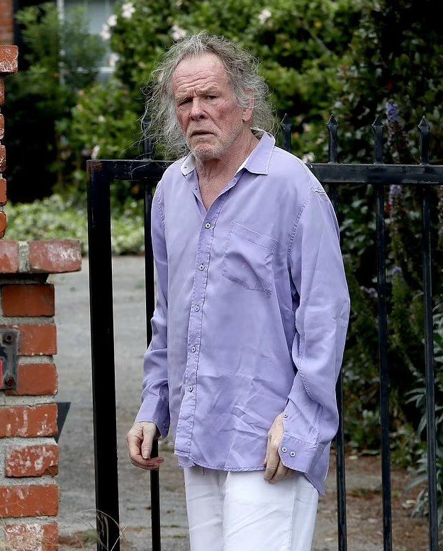 Actor Nick Nolte, 83, evokes his notorious wild-haired 2002 mugshot as he’s spotted looking disheveled out and about in Malibu