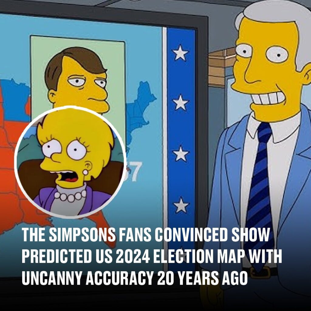 The Simpsons fans convinced show predicted US 2024 election map with uncanny accuracy 20 years ago