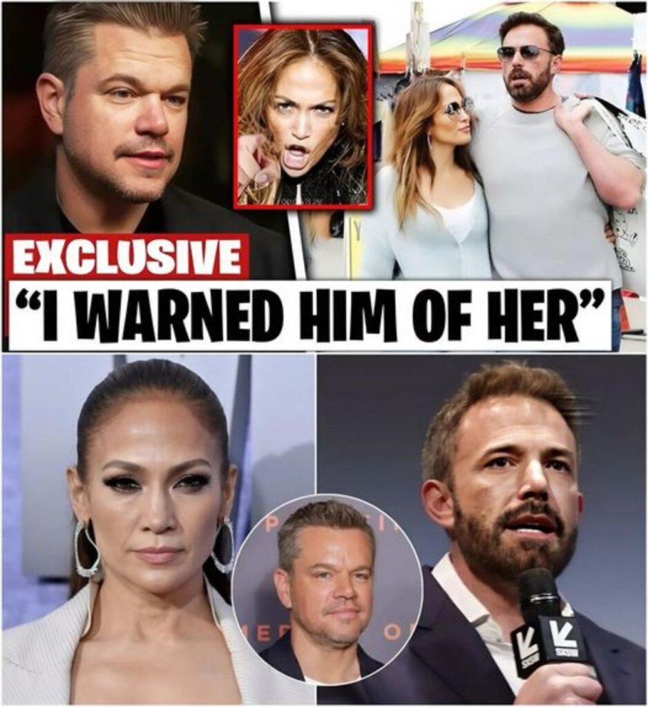 (N) SHOCKING!! Matt Damon REVEALS J LO For BLACKMAIL!NG Ben Affleck To Stay (VIDEO)